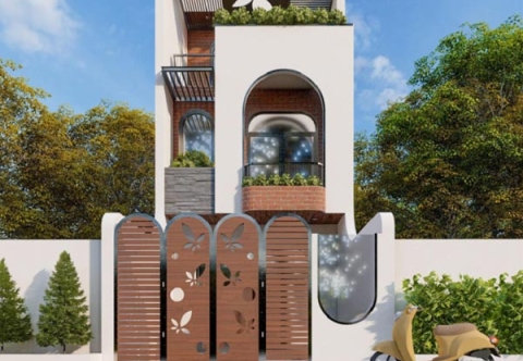 10+ Mẫu thiết kế nhà 2 tầng 5x20m có gara hiện đại, tiện nghi nhất 2025